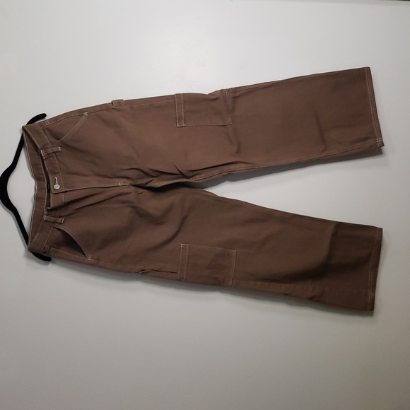Refuge high rise carpenter cargo jeans brown medium 15.5” waist - Picture 1 of 8